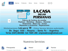 Tablet Screenshot of lacasadelaspersianas.com